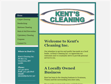 Tablet Screenshot of kentscleaning.com